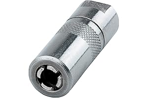 Ultra-Durable LX-1400-2 Silver 1/8" NPT Standard Grease Coupler
