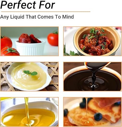 Miniatura 7 de Belinlen Paquete de 8 botellas de condimento de plástico de 16 onzas con 3 agujeros, dispensadores de salsa de tomate para salsa de tomate,