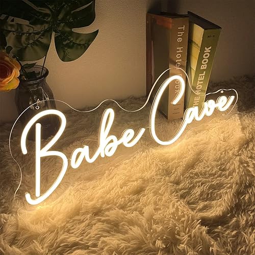 Miniatura 6 de Letrero de neón grande con diseño de cueva de bebé, decoración de pared personalizada para el hogar, letreros de luz LED de neón para interiores,