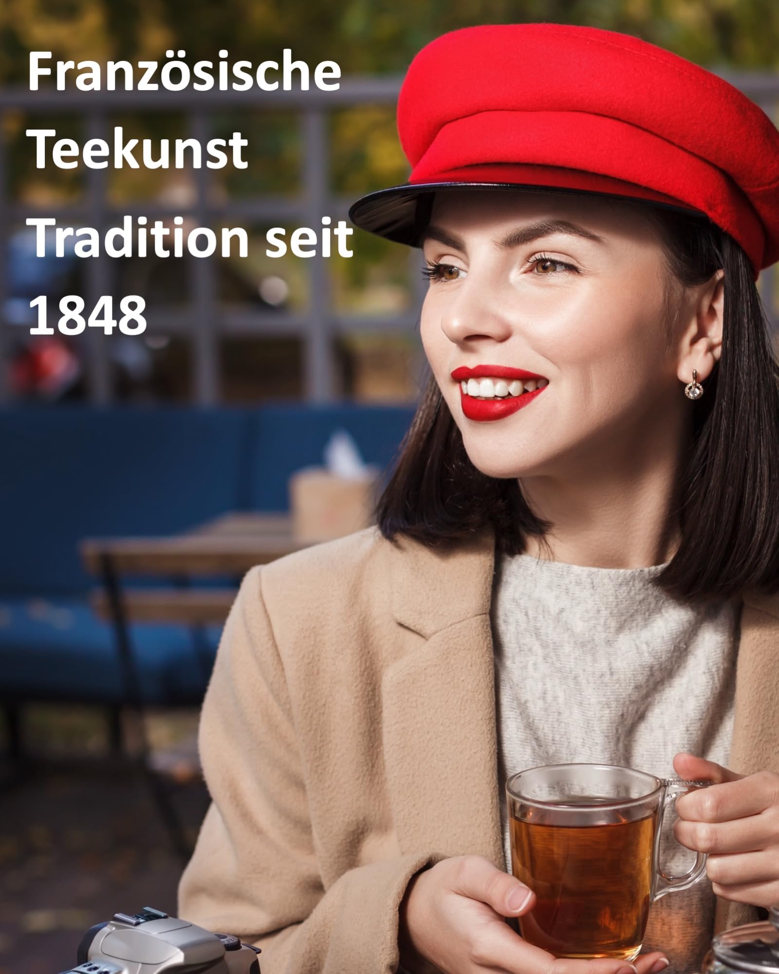 Edles Trio Tee-Geschenkset: Earl Grey, Rooibos Tropiques, Grüner Tee Menthe | Drei Sorten, schmuckvolle Aromadosen, Tee Geschenkideen, Premium Tee, Geschenk für Teeliebhaber, Christmas Hamper