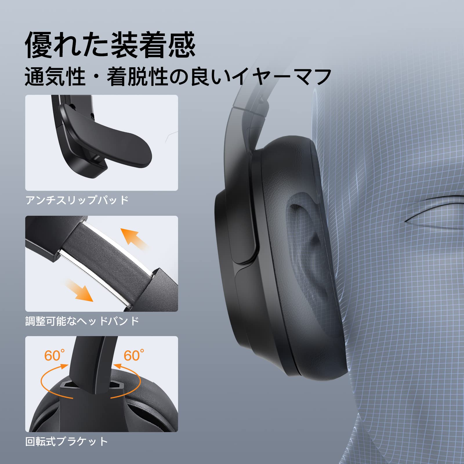 Amazon.co.jp: EKSA 業務用 ワイヤレスヘッドセット Bluetooth