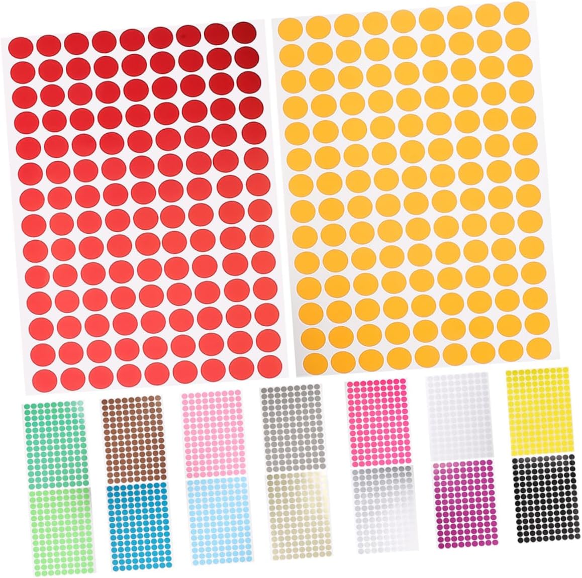 16Sheets Self Adhesive Labels for Inventory Organization and Versatile Multi Environment Use