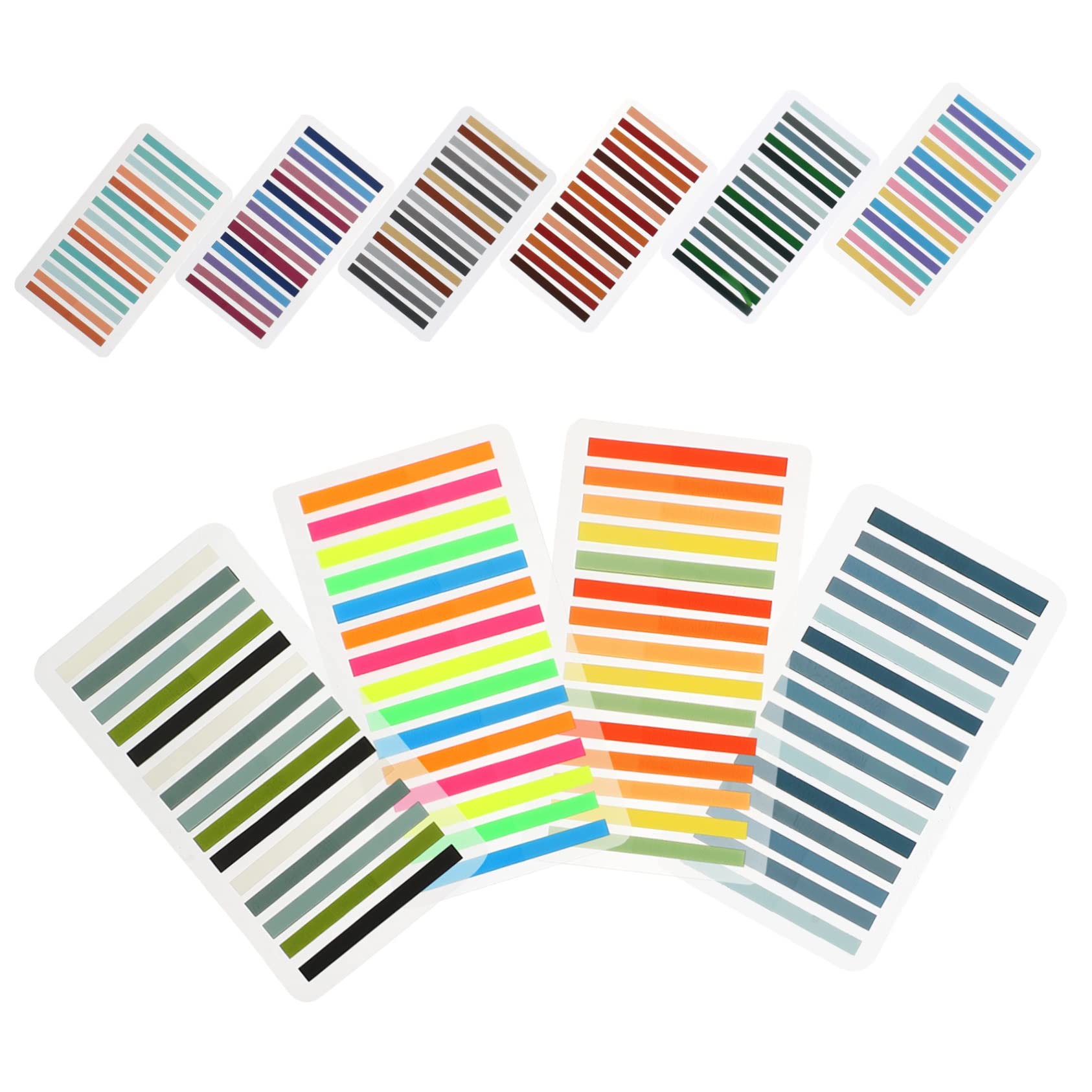 SHINEOFI 50piezas Pestañas Adhesivas De Lectura Marcadores Transparentes De Para Notas y Resaltadores Accesorios Para Libros Estudio y Oficina