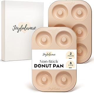 Donut Pan for Baking - Set of 2 Non-stick Donut Pans - Carbon Steel Doug...