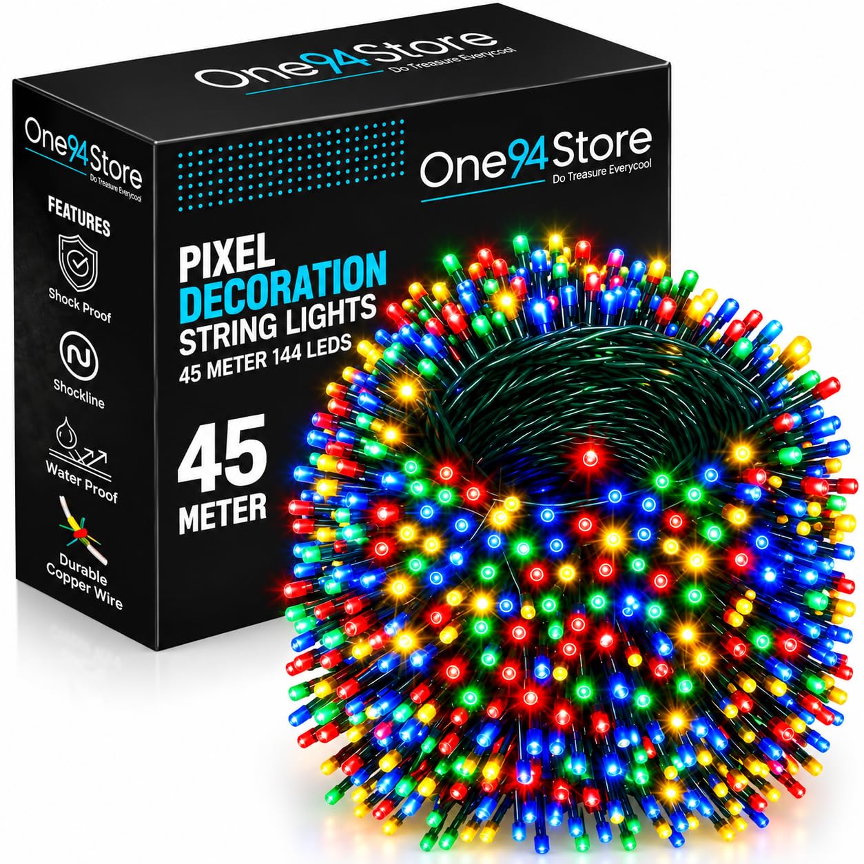 56 LED Fairy Lights - 20m Warm White String Lights -19