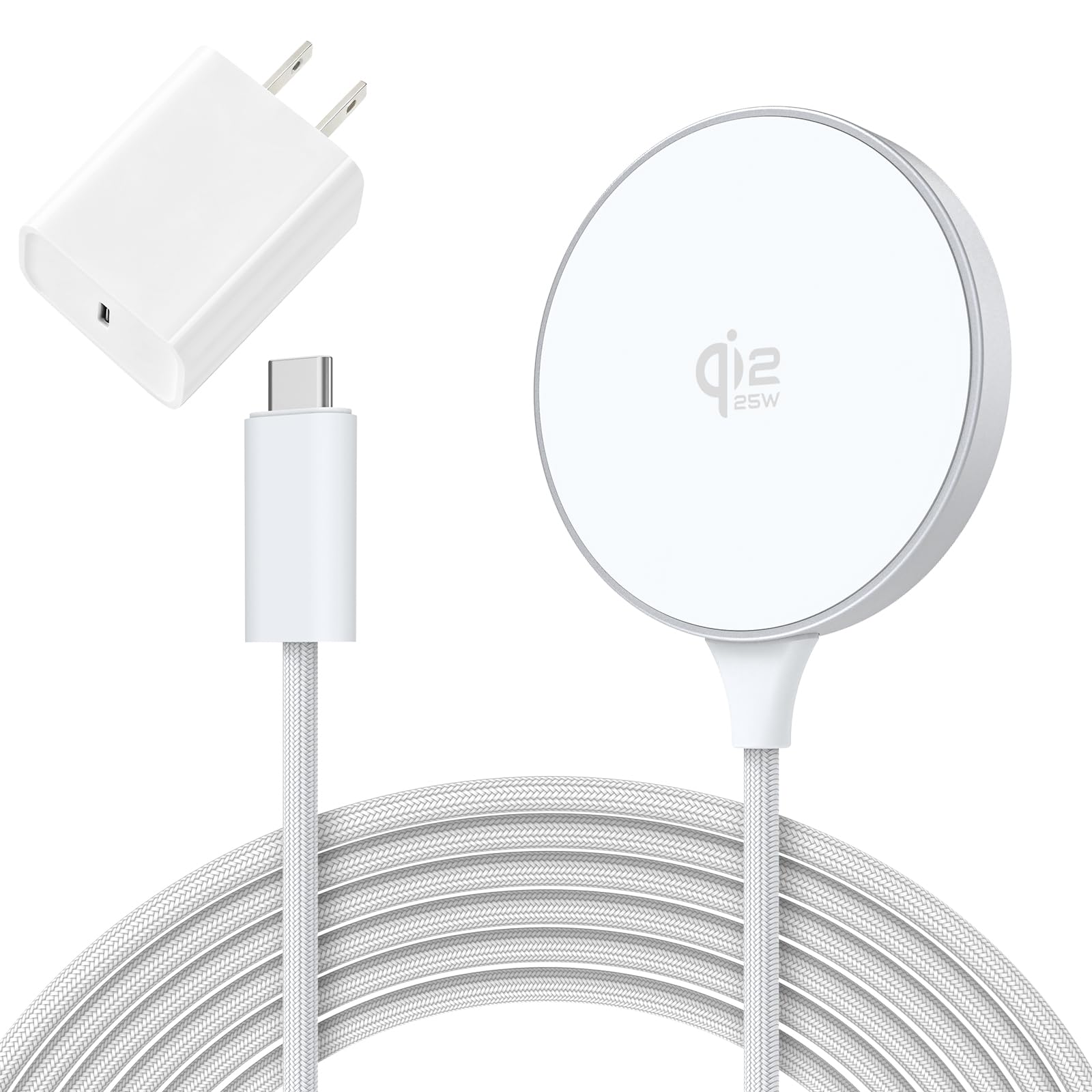 「Qi2.2認証 25W」マグセーフ充電器 HJCE ワイヤレス充電器 MagSafe対応 マグネット式
