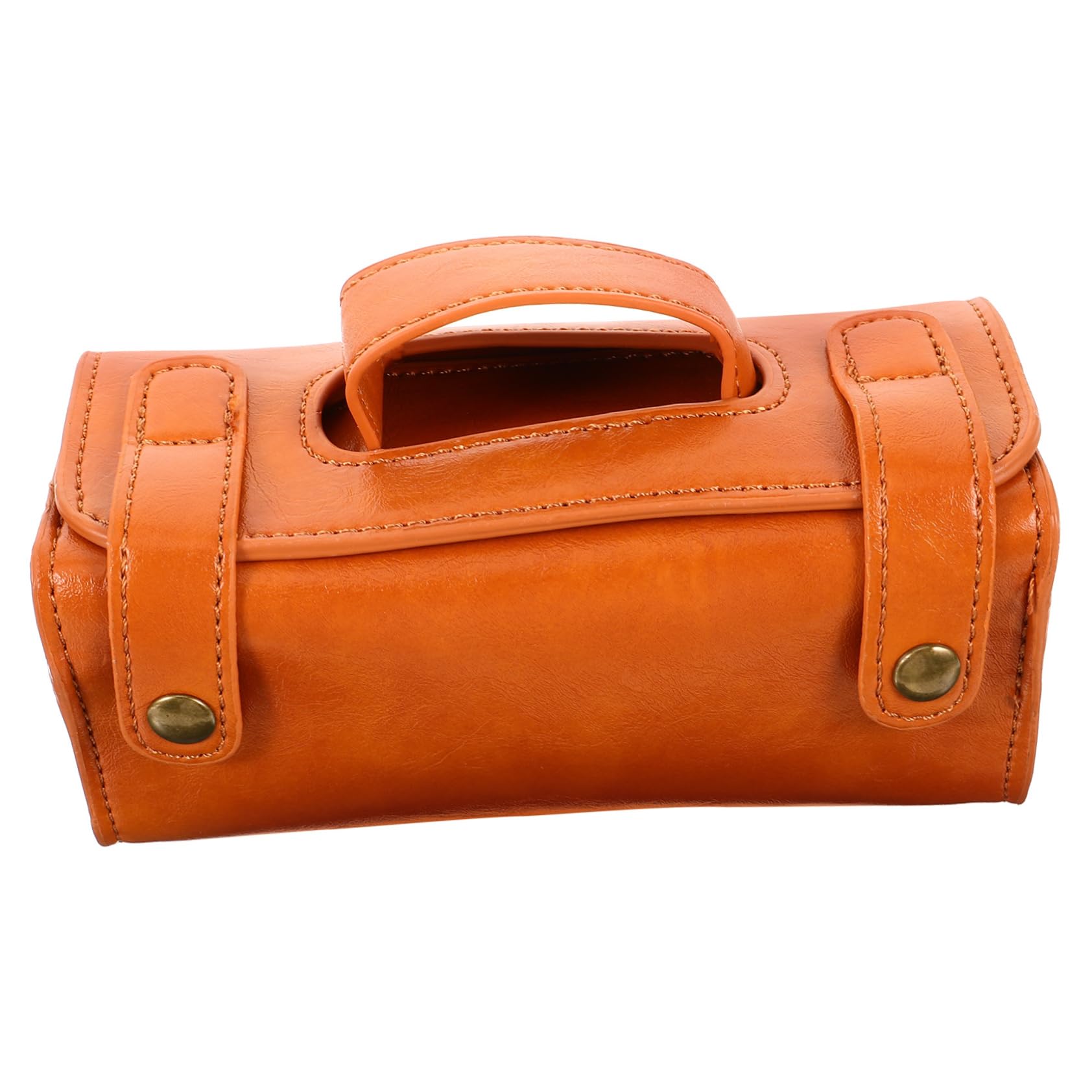 Neceser de Viaje Hombre para Maquinilla de Afeitar, Gran Capacidad | Cuero Sintético Pu Marrón, Múltiples Compartimentos, Organización Fácil, Diseño Portátil y Resistente a Salpicaduras