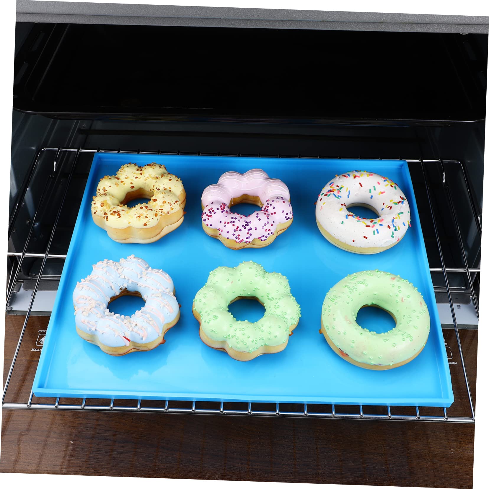 Silikon Backmatte mit Rand und Spatel Antihaft Leicht zu Reinigen für Backofen Wiederverwendbar als Backblecheinlage