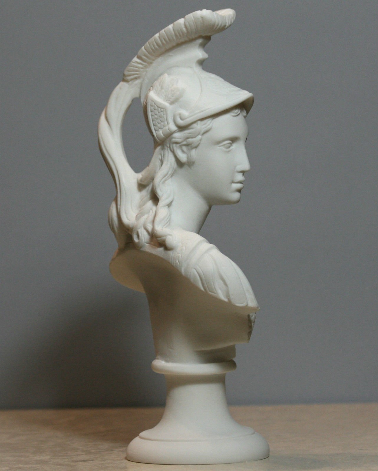 greekartshop Generic Athene Göttin der Weisheit Athena Minerva Büste Gussmarmor Statue Skulptur 25 cm