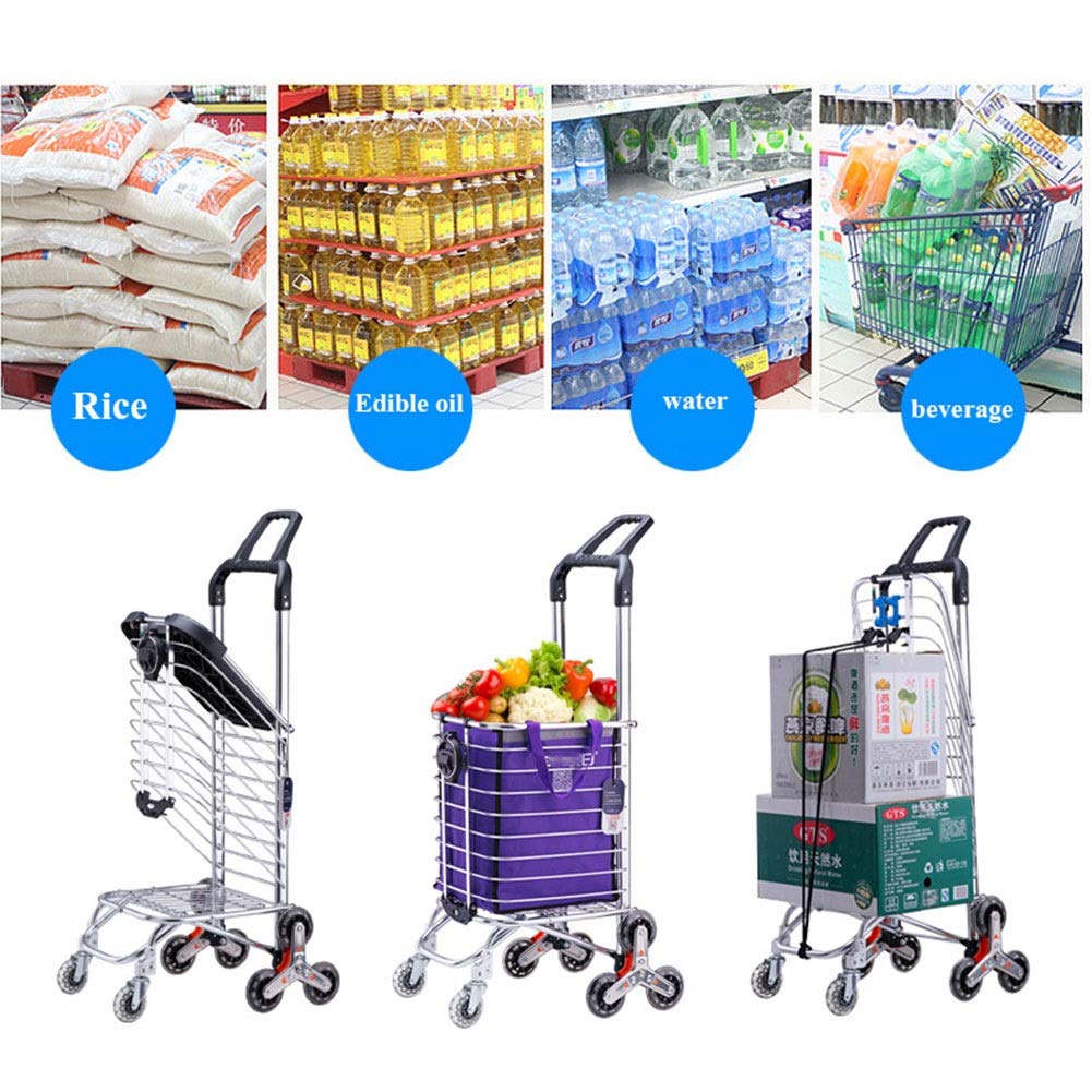 Andador para ancianos, Rollator Mobility Walker, Carrito de compras de anciano, plegable, puede descansar en cualquier momento, ligero y portátil