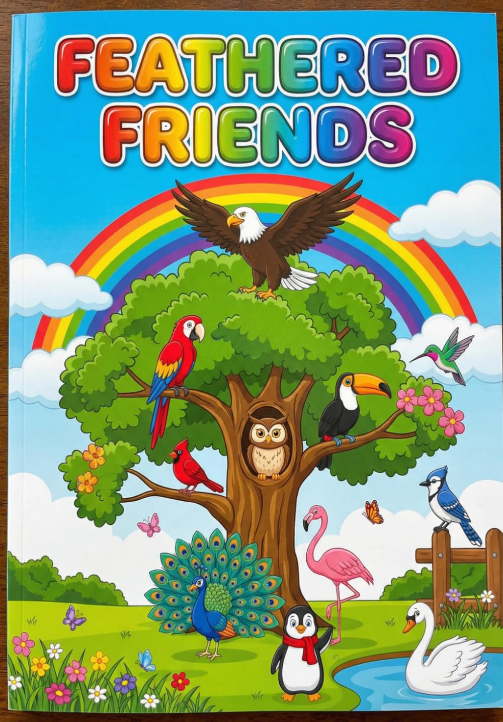 Feathered Friends: A Bird Coloring & Activity Book for Kids Ages 4-8