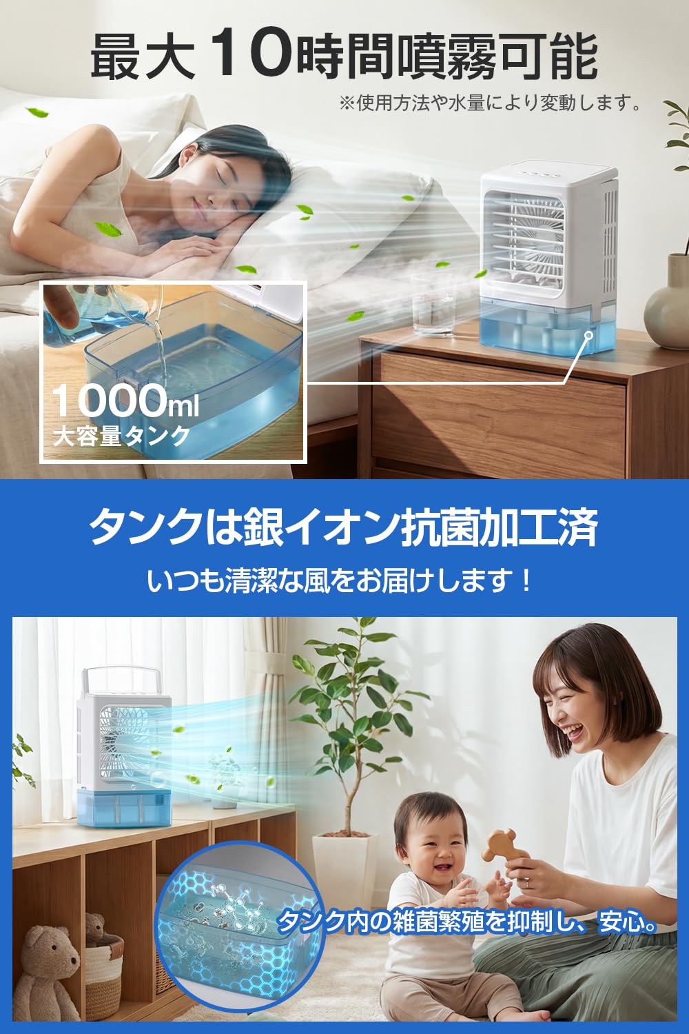 Amazon | 冷風機 冷風扇 【2026改良型 -16℃瞬間冷却・6つの冷風モード