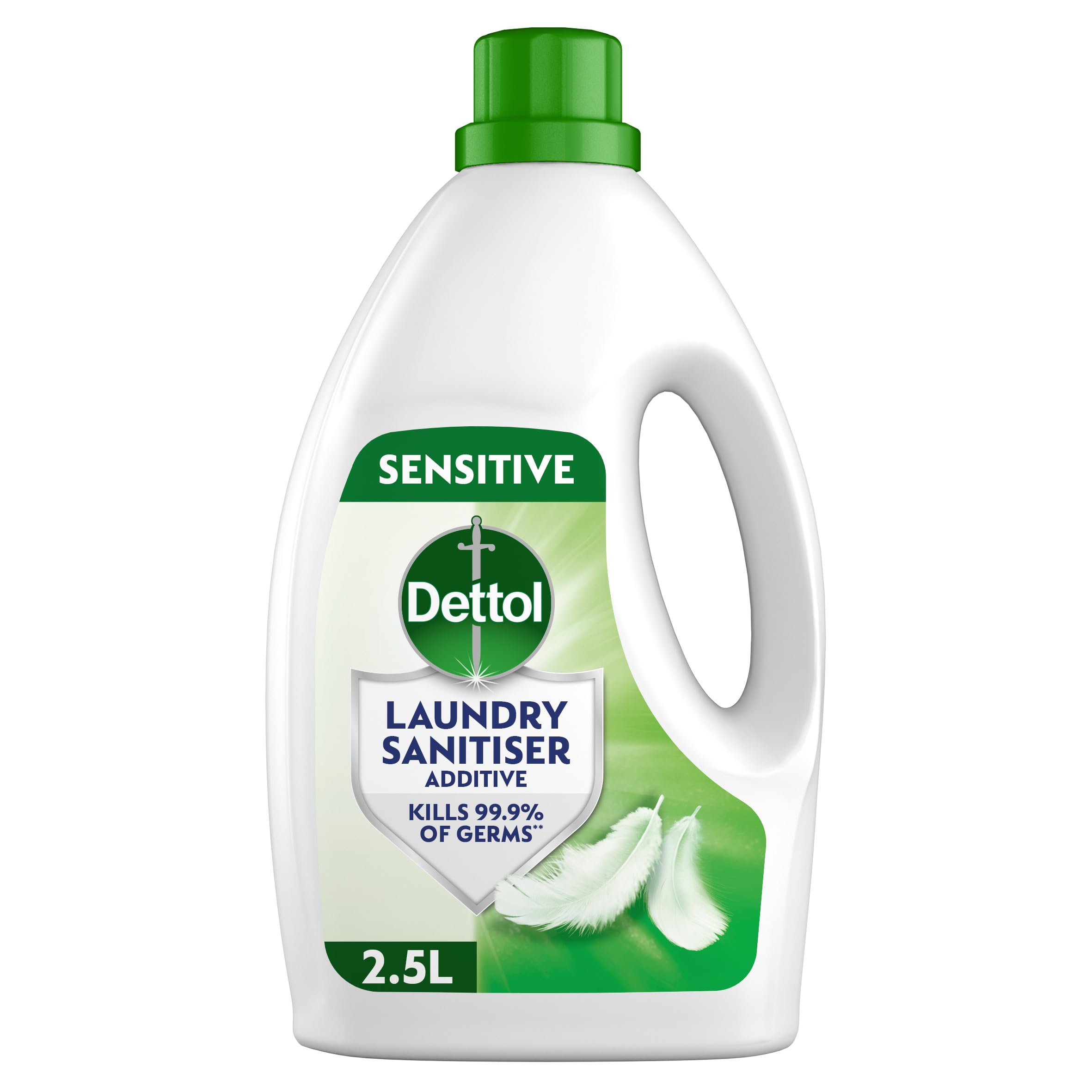 Laundry Sanitiser, Antibacterial, Sensitive, 2.5L, Dermatologically Tested, Hygienically Clean, Removes Odour, Kills 99.9 Percent of Bacteria