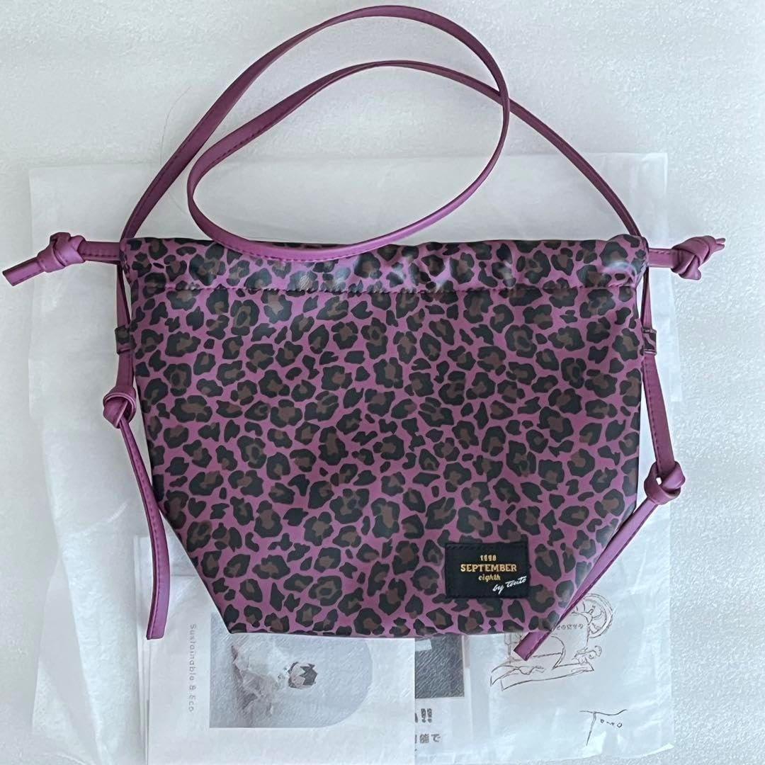 コブクロ 九月八日 ドローストリングバッグ ヒョウ柄 コブクロ九月八日店舗