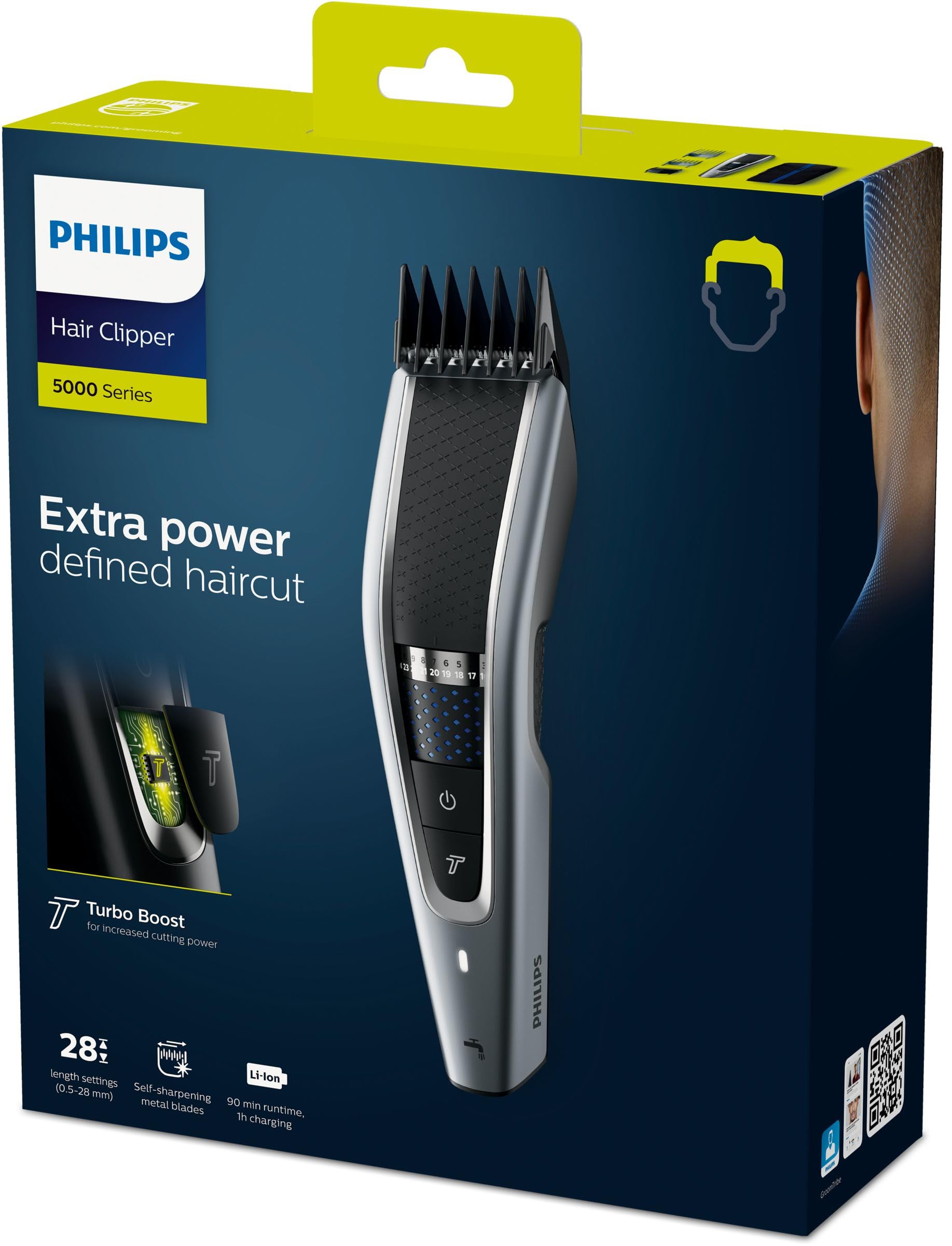 CORTAPELOS PHILIPS HAIRCLIPPER 5000 HC5630/15 PLAT : Amazon.ca