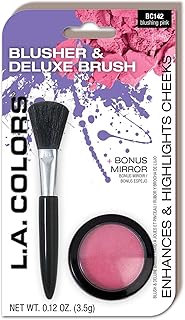L.A. COLORS Blusher & Deluxe Brush (cardado),...