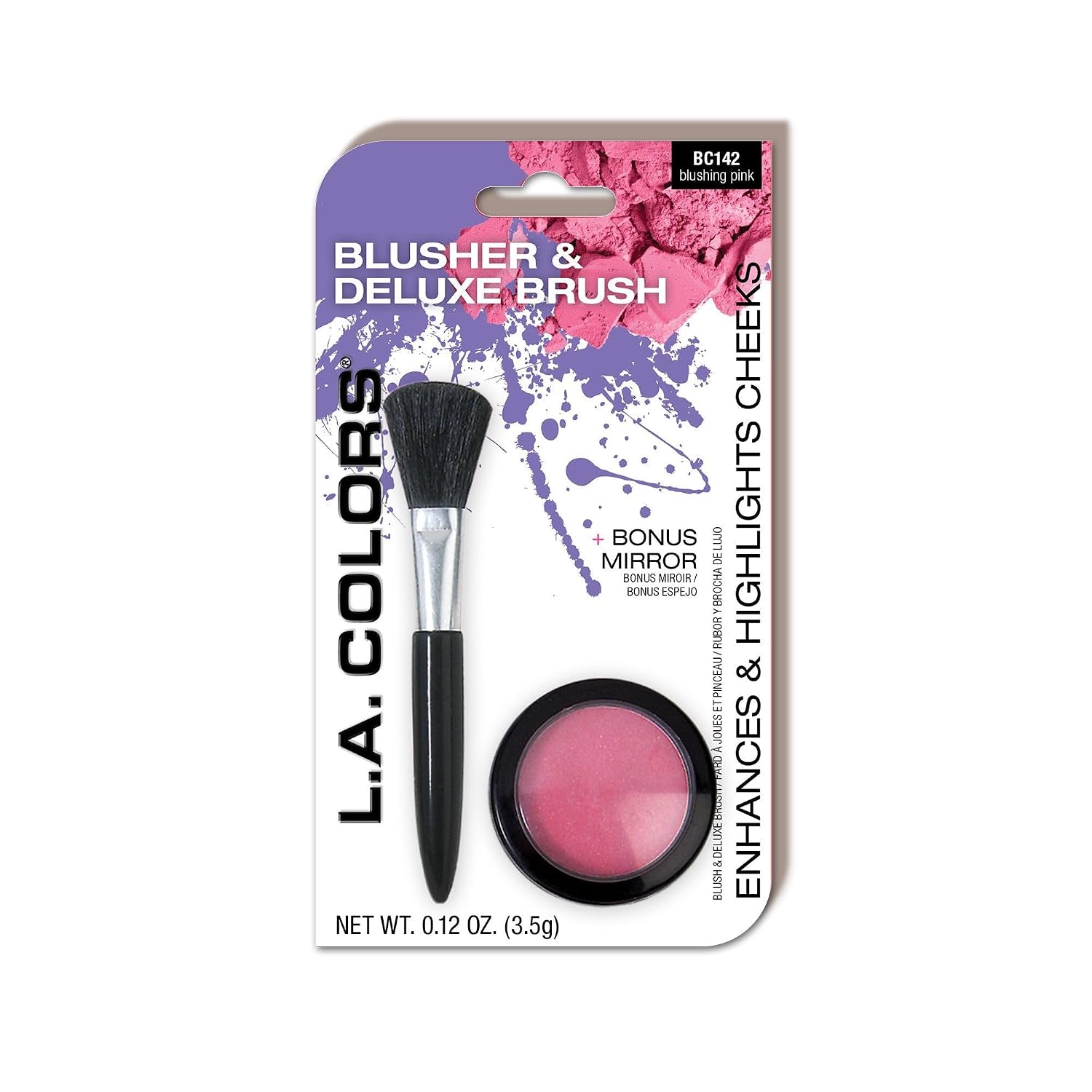 L.A. COLORS Blush Value Pack, Blushing Pink (Carded) CBC142A