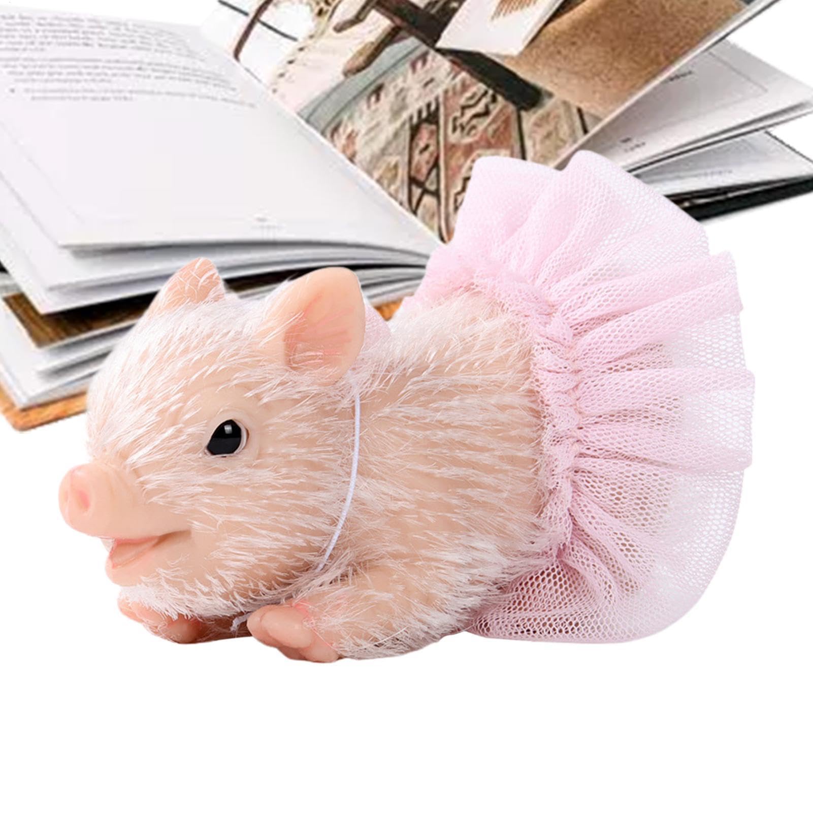 Giocattoli animali da bambino, suonare animali Pigletti realistici in | Birthday Christmas Stocking Stuff, decorazioni per la casa, per bambini divertenti per ragazzi per