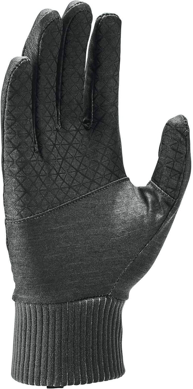 Nike Men's Heathered Sphere Running Gloves (Grey, X-Large)