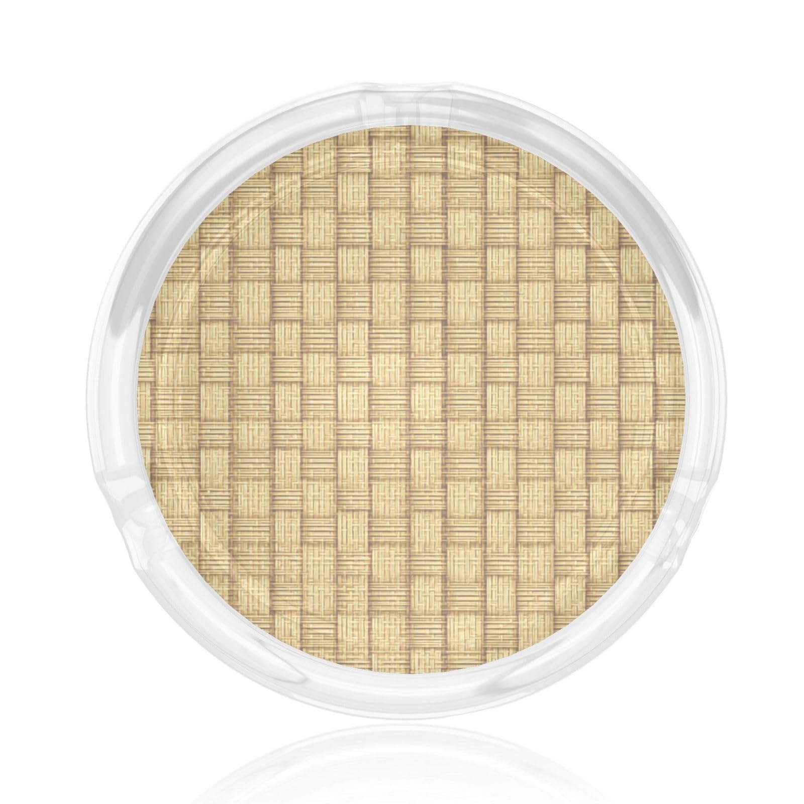 Large Grid Weave Pattern Minimal Glass Ashtray For Cigarettes Ash Trays Case For Home Office Decor