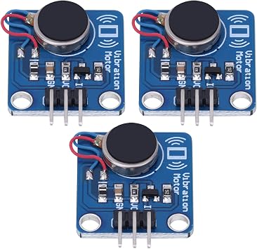 وحدة الاهتزاز ، 3 قطع DC 3.0-5.3v وحدة محرك الاهتزاز ، لجعل استشعار الاهتزاز المنتجات التفاعلية ، تذكيرات اهتزاز الجهاز الذكي القابل للارتداء