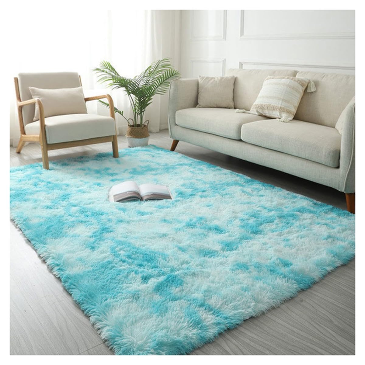 Tapis de salon moderne pour rechauffer un sol froid de sejour