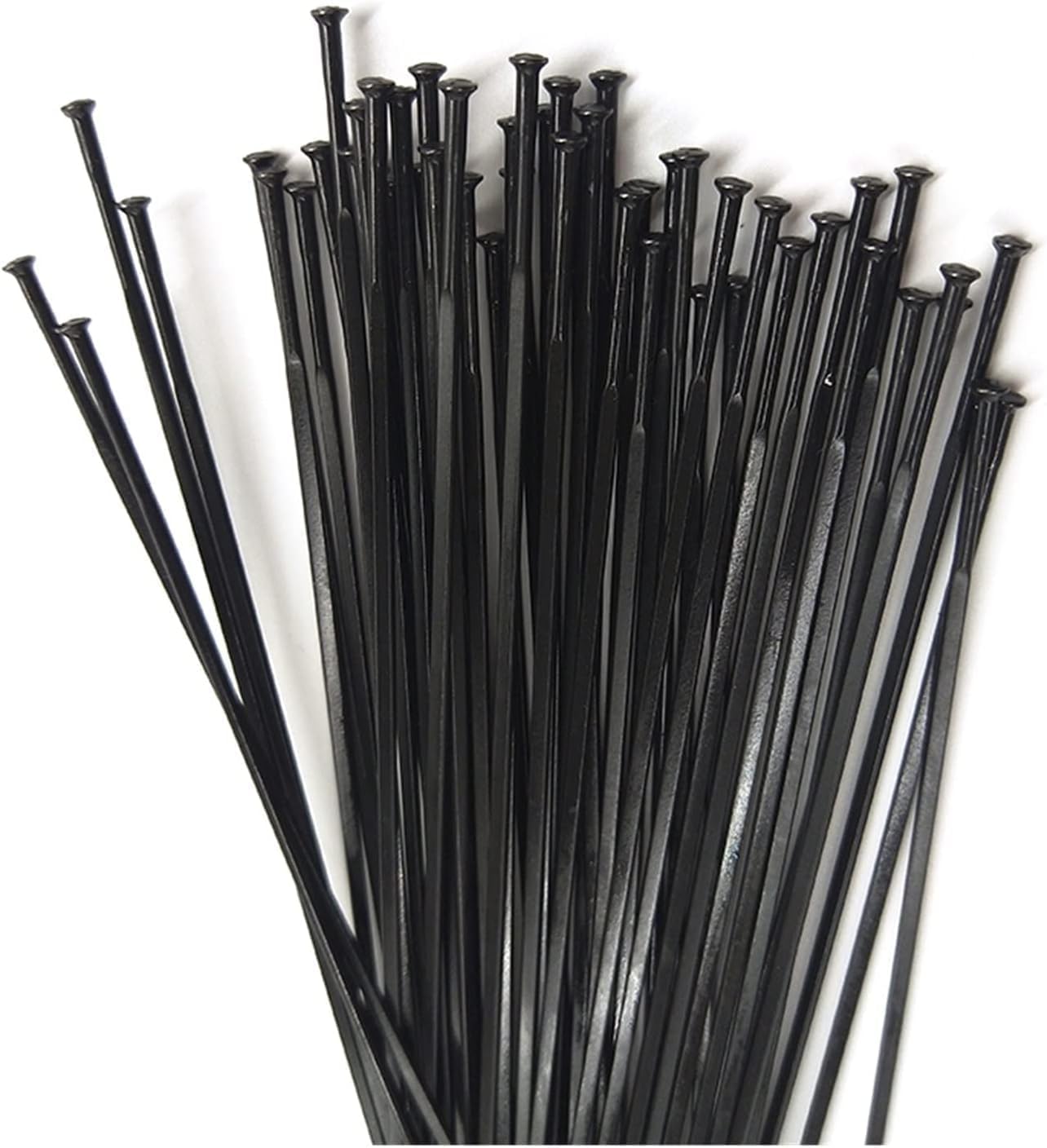 Bicycle Parts Replace Spokes, Bicycle Spokes Straight Pull J-Bend Stainless Steel Radios 14G 2.0mm High Strengh for Road Bike Wheel(J Bend 56pcs)