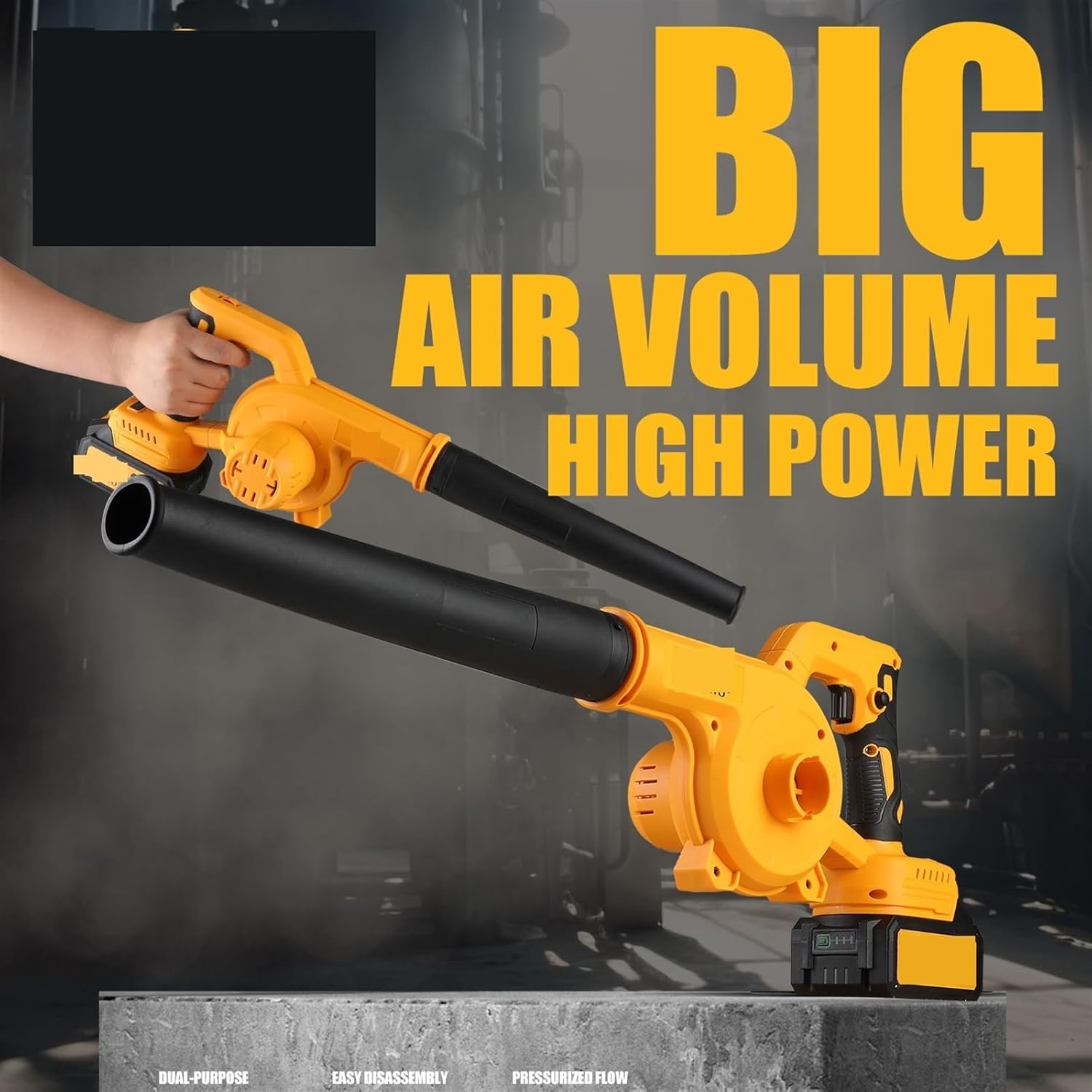 Brushless Rechargeable Dual Purpose Powerful Blower With 6-speed Adjustable Household Vacuum Cleaner For Autumn Leaves