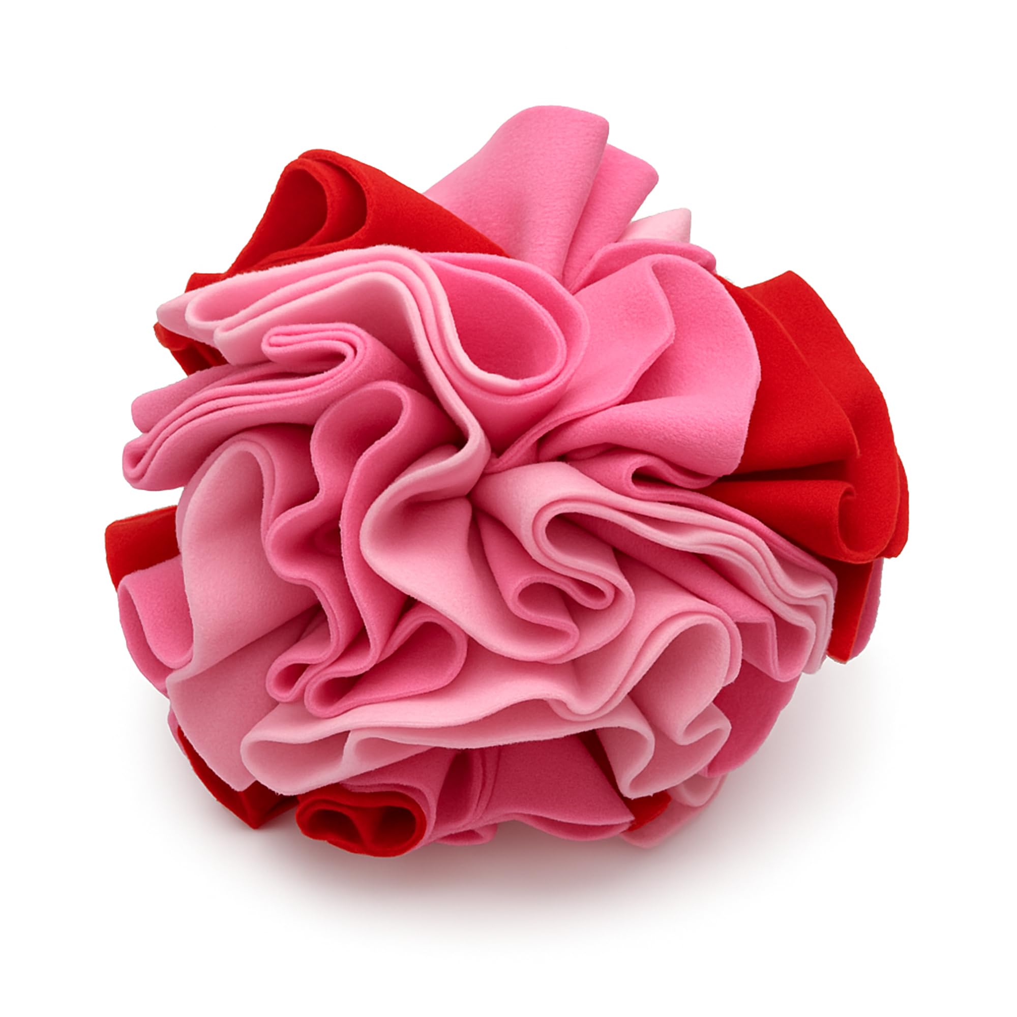 Pet Brands Cath Kidston Dog Snuffle Ball (25cm), Interactive Puzzle Sniffing Toy, Brain Stimulating Enrichment Game for Dogs, Slow Feeder Treat Dispense, Pink & Red
