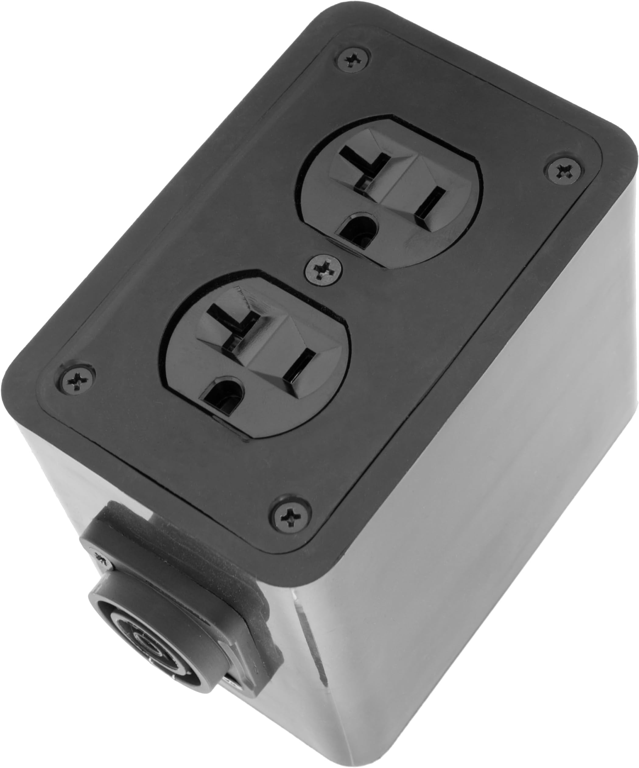 True1 to Quad Edison NEMA 5-20R Breakout Stage Power Box with Passthrough