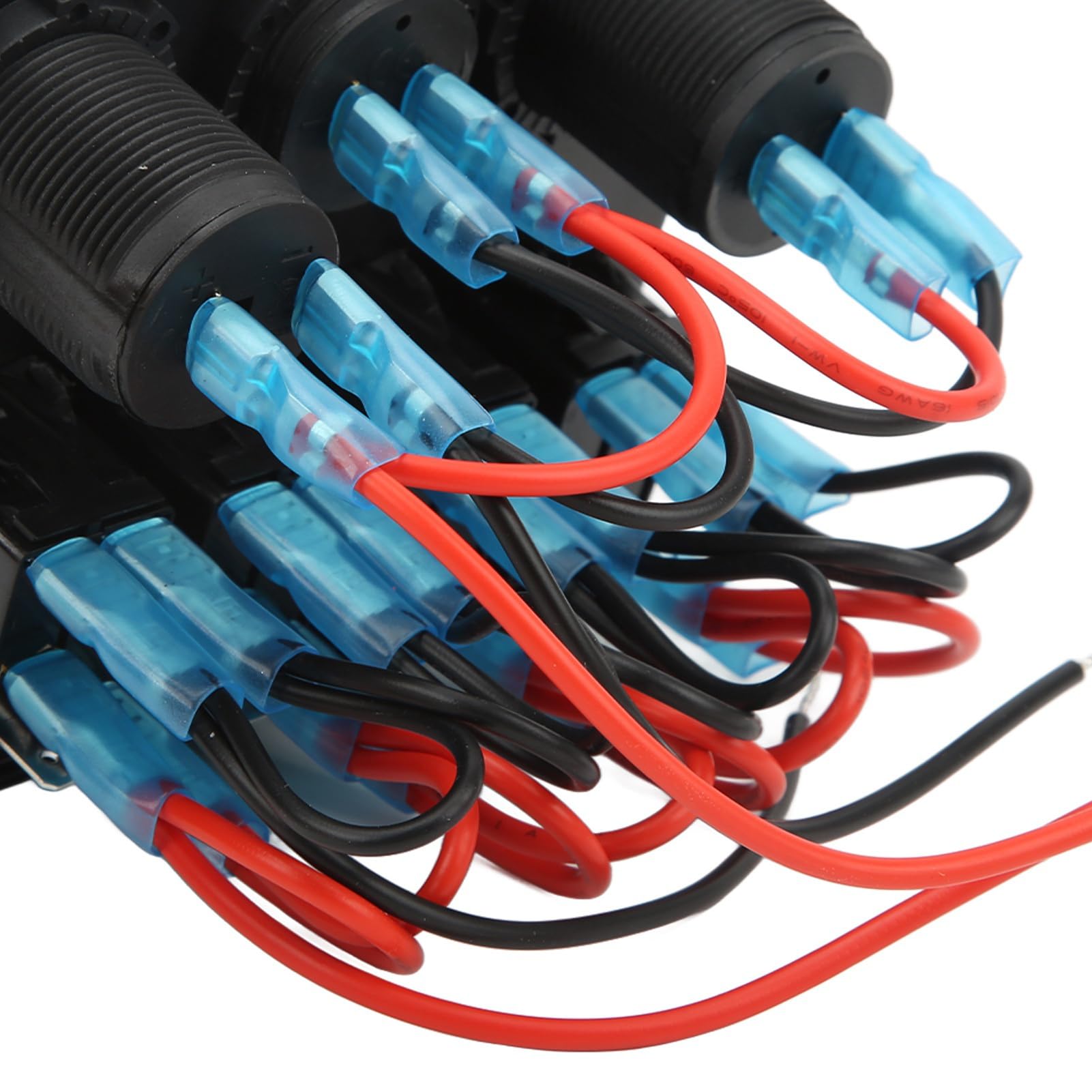 Pannello Interruttori a Levetta, Pannello Interruttori a Bilanciere a 4 Bande con Presa Accendisigari USB Attiva/disattiva Pannello Interruttori Combinato per Barca Yacht
