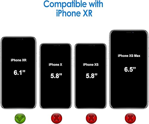 Vista 34 de JETech - Funda para iPhone XR de 6.1 pulgadas, cubierta para absorción de golpes Claro