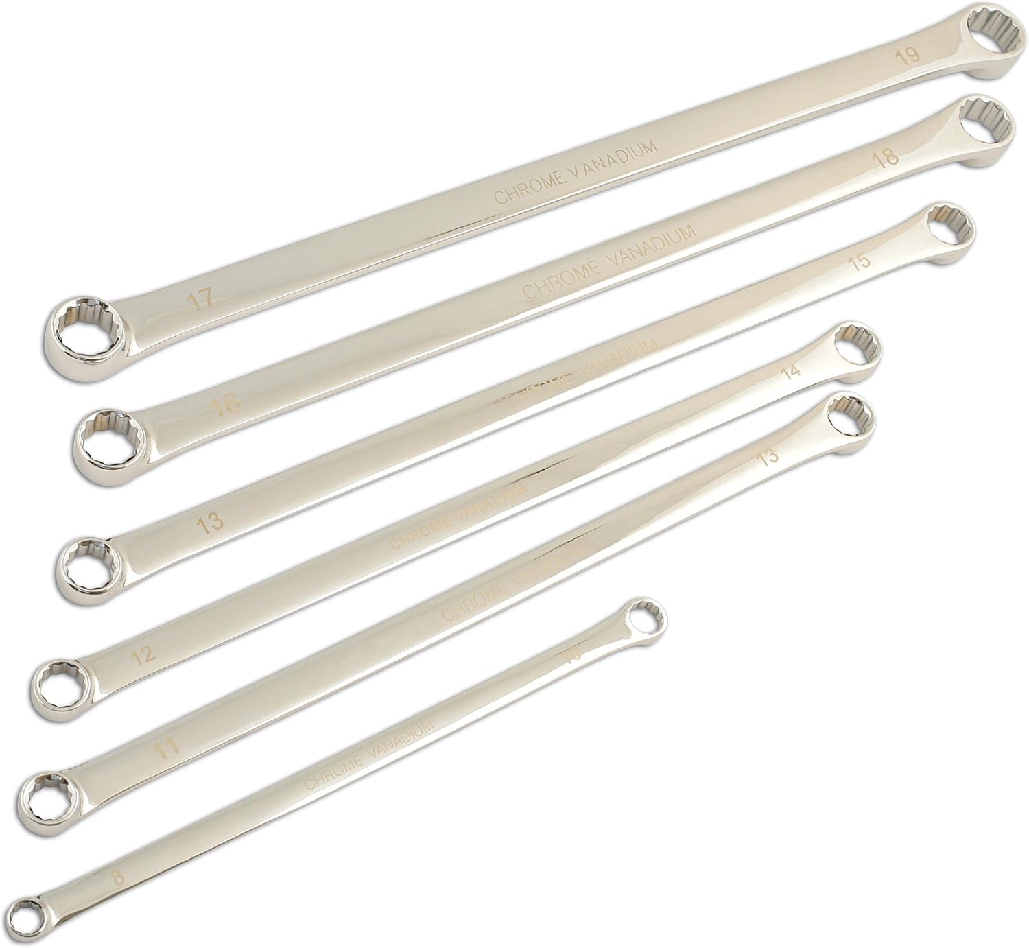 Laser 5672 Extra Long Ring Spanner Set 6pc