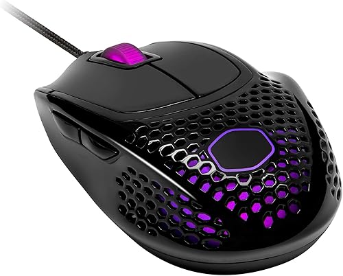 Vista 2 de Cooler Master MM720 RGB-LED Claw Grip - Mouse para juegos con cable - Carcasa ultraligera de 166 onzas de panal sensor óptico de 16000 DPI 70