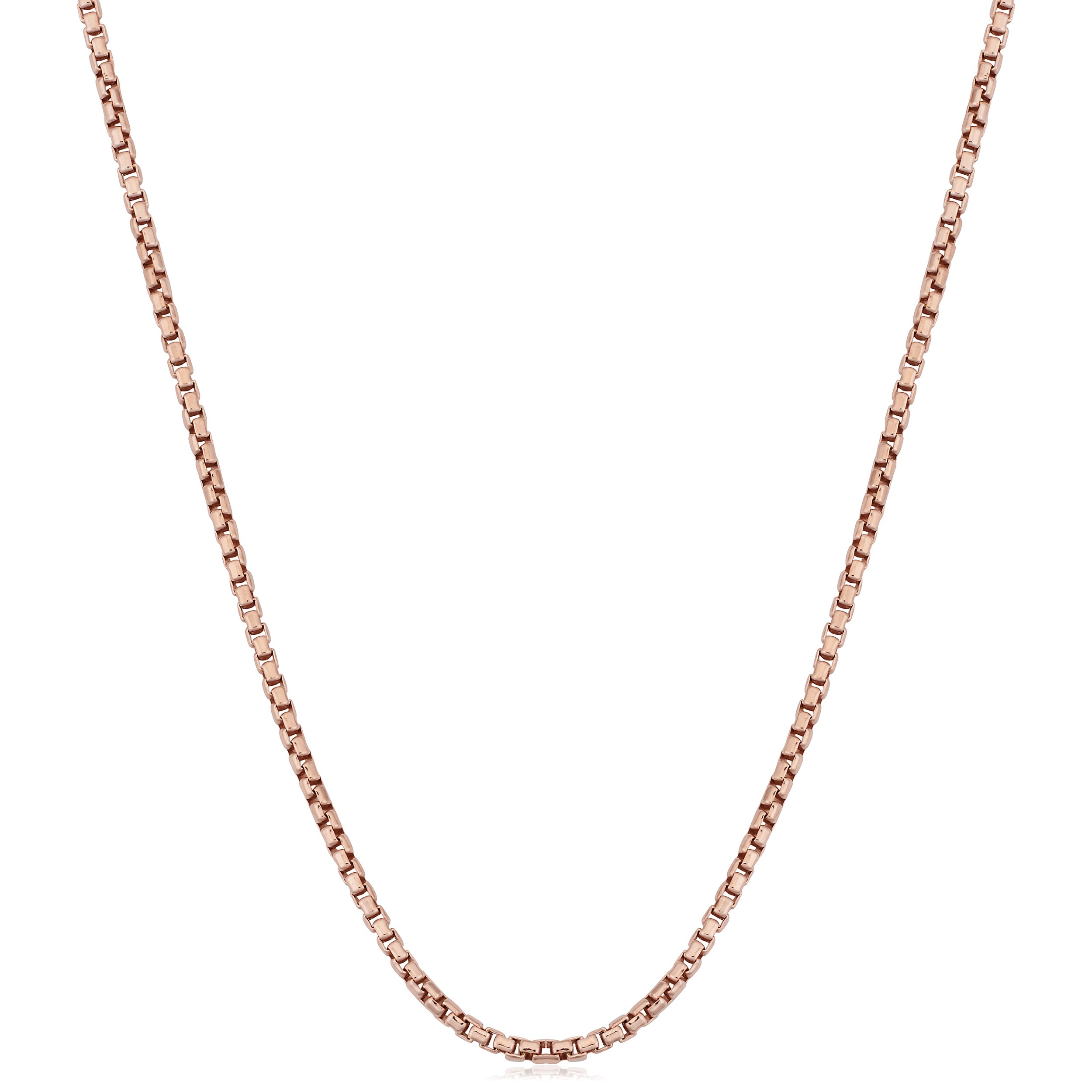 Kooljewelry Sterling Silver 1.2 mm Round Box Chain Necklace (14, 16, 18, 20, 22, 24, 30 or 36 inch)