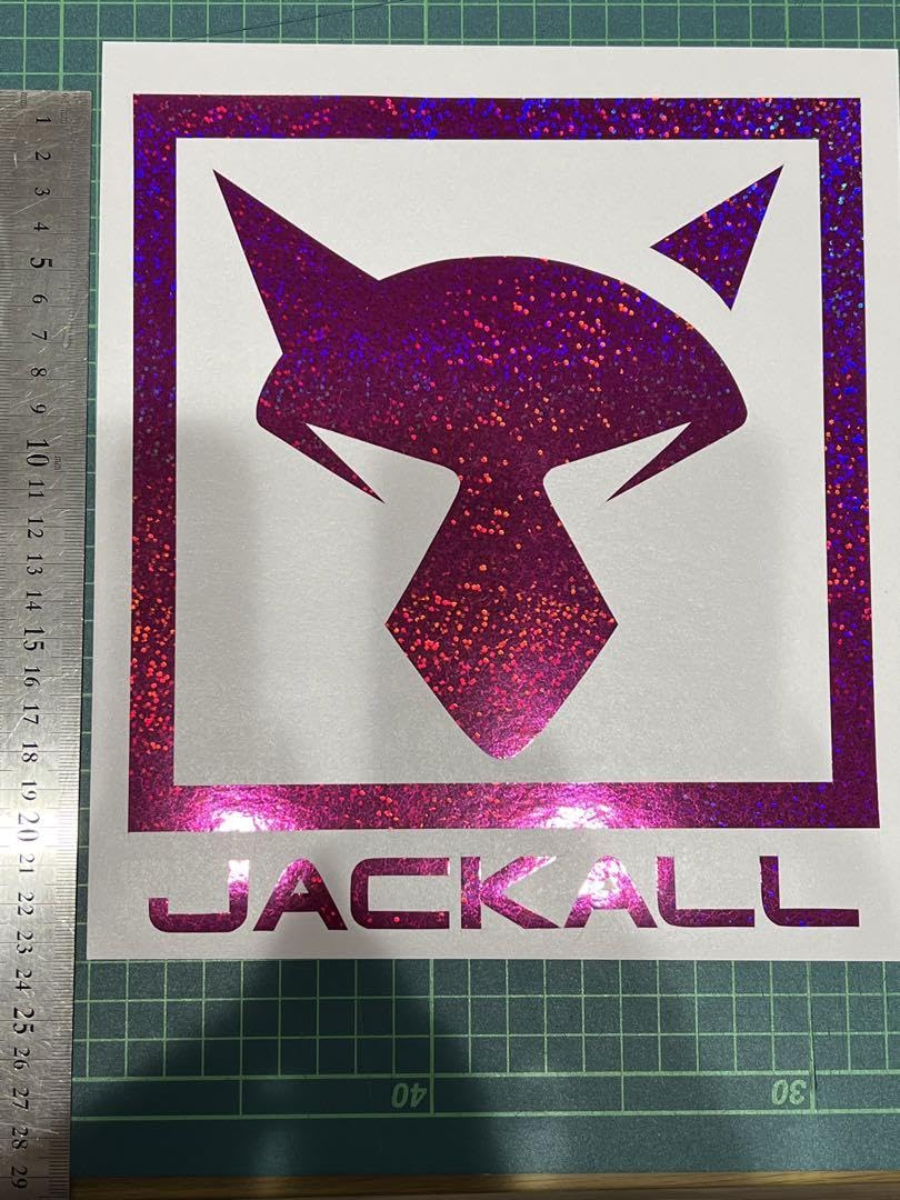 Amazon.co.jp: ジャッカル JACKALL ホログラム ステッカー ピンク 特大 