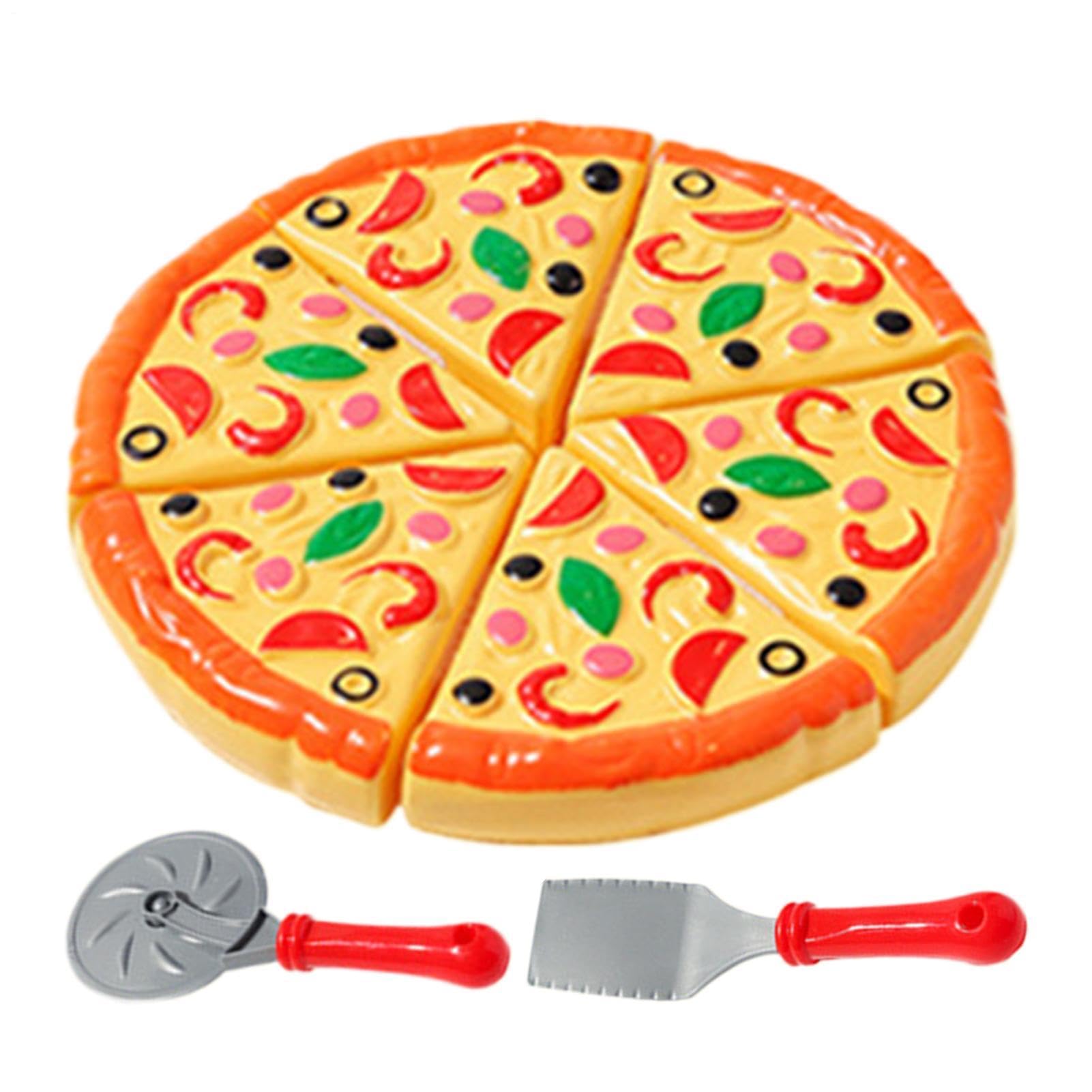 Kids Pizza Playset - Fake Food Kitchen Toys Pizza Educational Toys