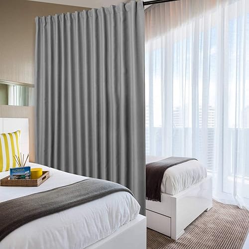 Miniatura 70 de DWCN Cortinas para puerta corrediza de patio - Cortinas extra anchas para puerta de vidrio, panel de cortina divisora de habitación con privacidad