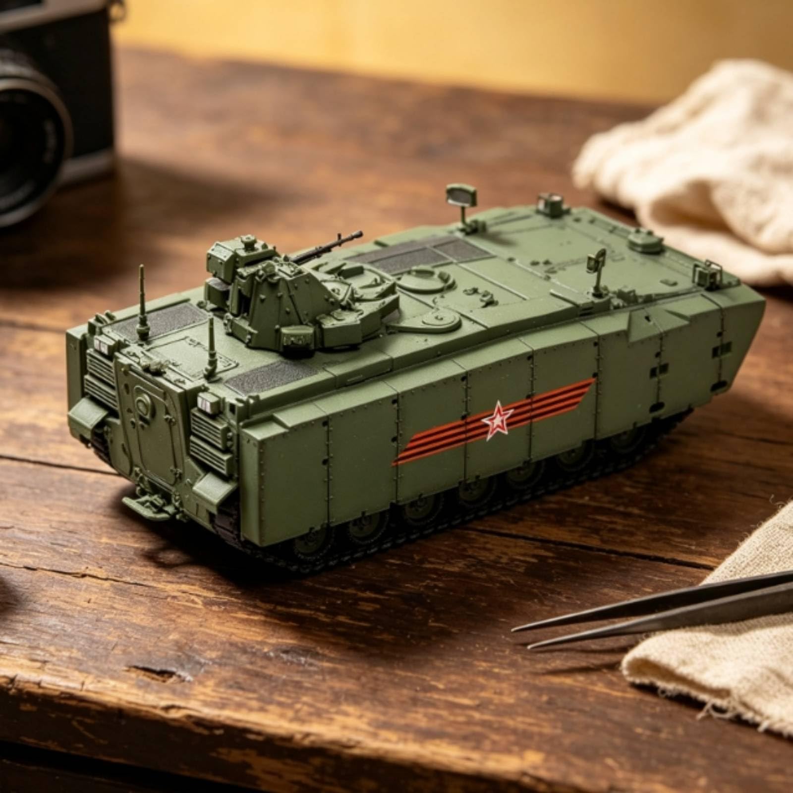 Gralara Veicolo Corazzato da Trasporto Truppe Die-Cast Armato Modello Militare Resistente agli Urti Armato Giocattolo per Collezionisti