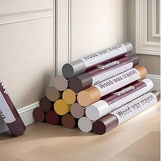 Wood Filler Sticks & Scratch Repair Kit - 16 Colors Wood Repair Crayons for Scratches, Holes on Furniture, Floors, Doors | Quick Fix
