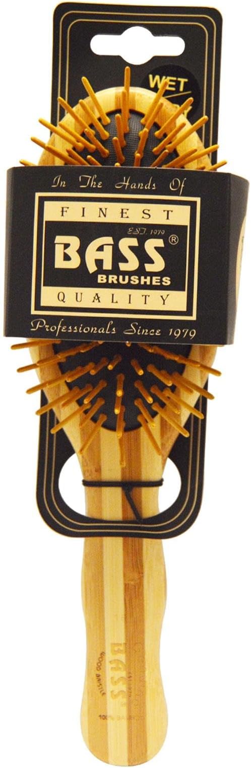 Bass Large Oval Cushion Wood Bristle Salon Brush