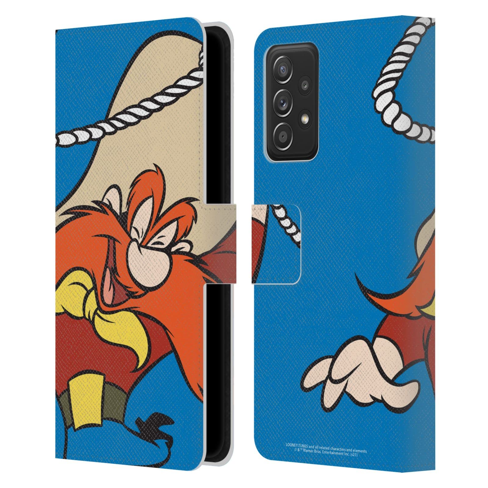Étui portefeuille Samsung Galaxy A53 5G évite rayures protection intégrale Looney Tunes Sam - 7