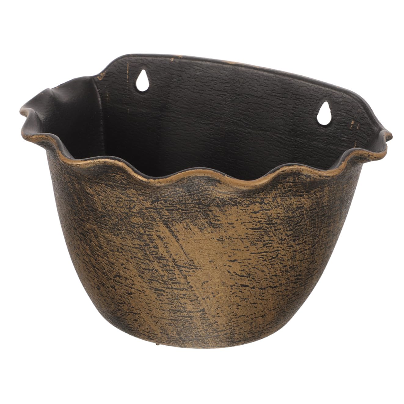 Pot de fleurs pour balcon et intérieur chic à bordure ondulée