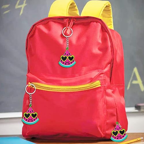 Miniatura 3 de Elecrainbow El paquete de 60 llaveros de fiesta de sandía incluye 20 llaveros, 20 etiquetas de agradecimiento y 20 bolsas de regalo para baby