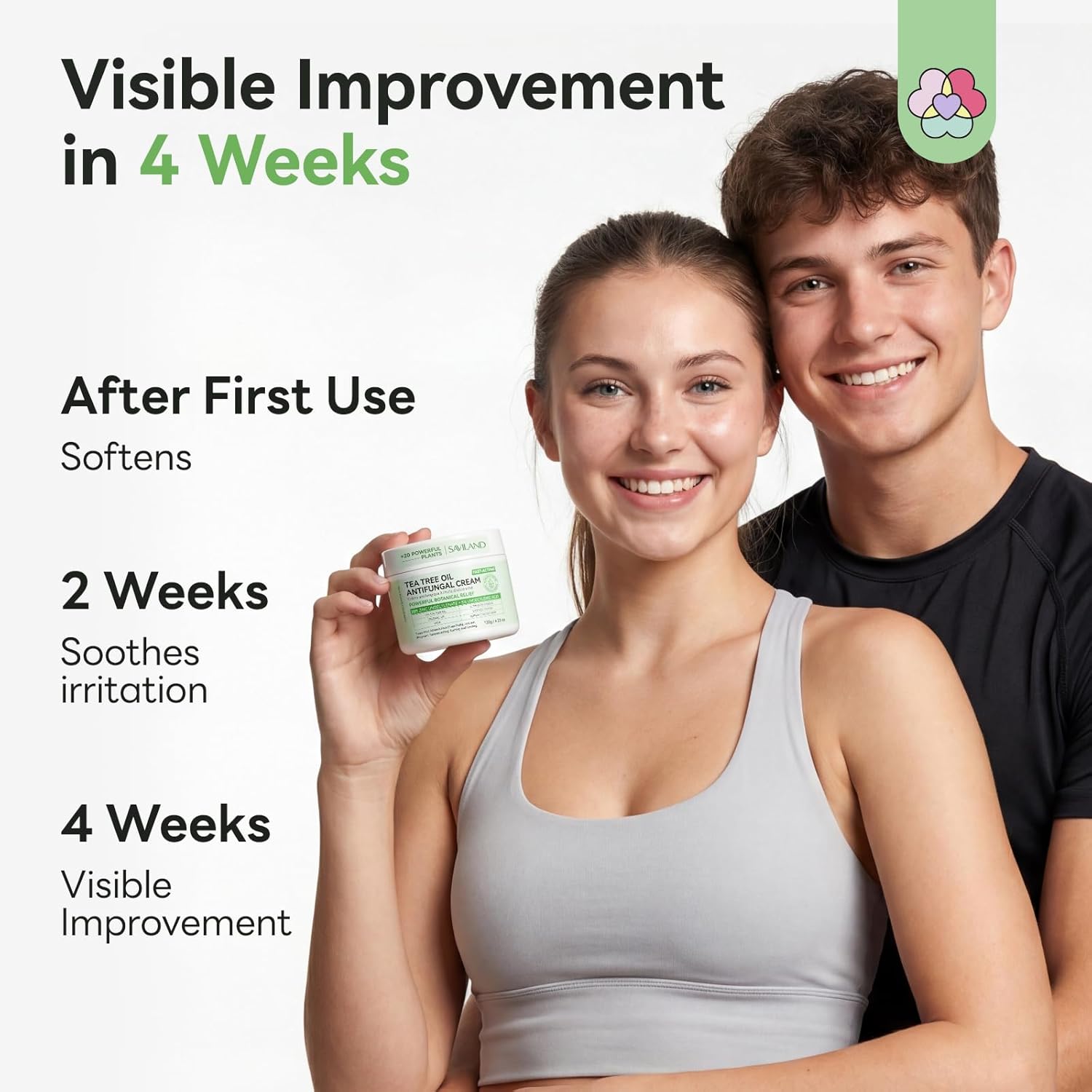 SAVILAND Jock Itch Cream Extra Strength MAX 25% Undecylenic Acid Antifungal Cream for Jock Itch Ringworm Foot Fungus Treatment Anti Fungal Cream for Skin Natural with Tea Tree & Oregano Oil - 120g