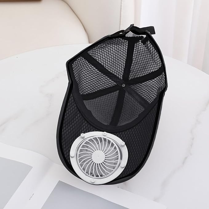Gorra Unisex con Ventilador Solar USB Ajustable UPF50 miniatura 3
