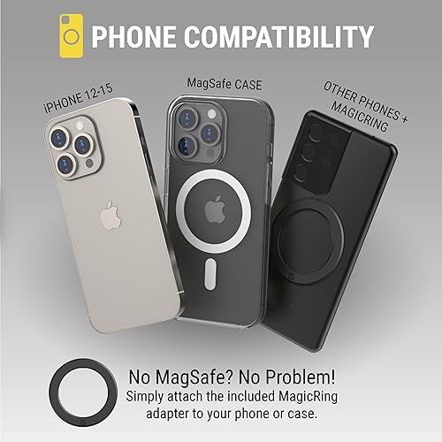 Miniatura 7 de Scosche - Soporte magnético MagicMount SMSDV-SP para teléfono celular, soporte magnético para dispositivos móviles MagSafe, montaje en