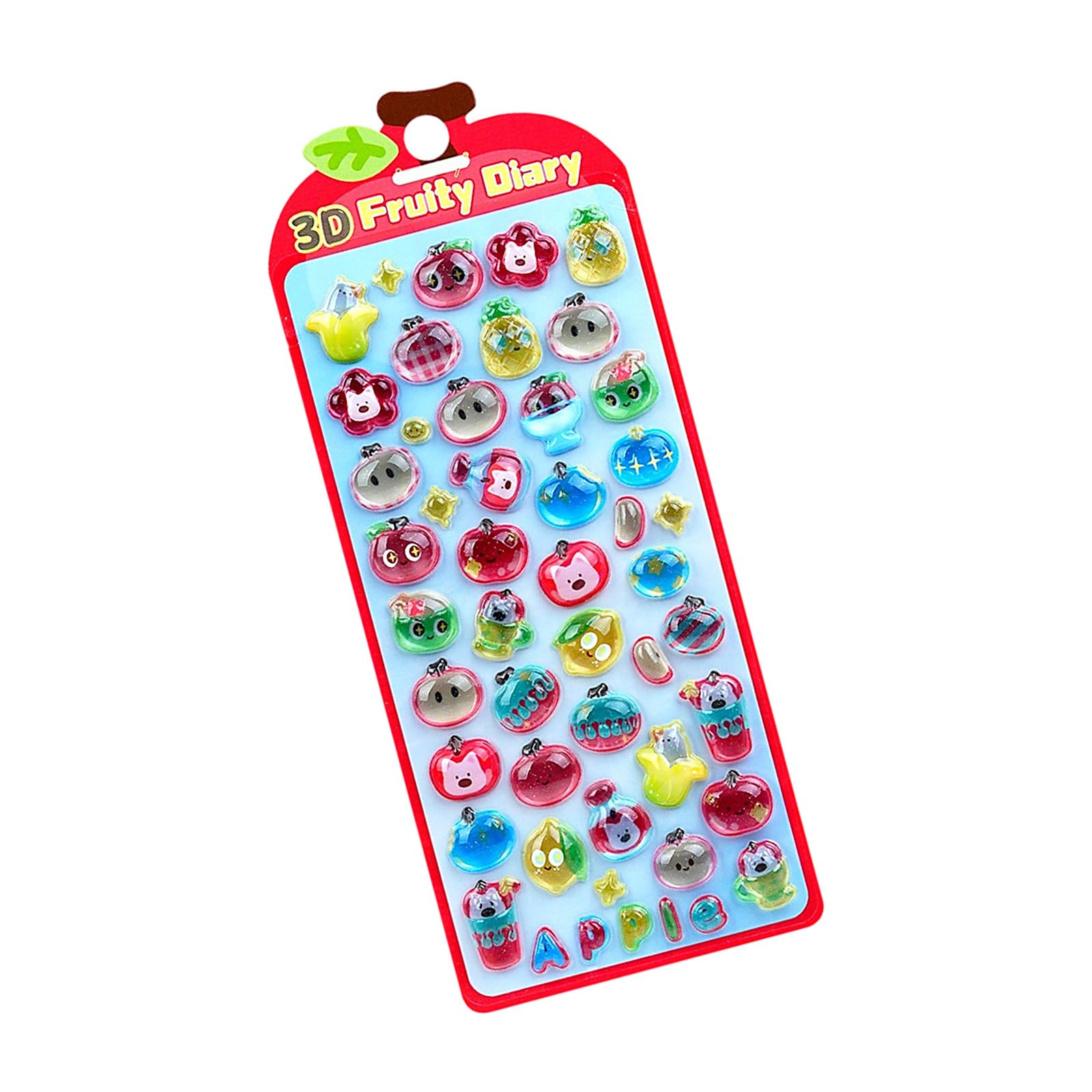 Puffier Sticker Adorable Decorative Stickers Scrapbooking Journal Notebook Phone Case Sticker for Scrapbooks Notebook