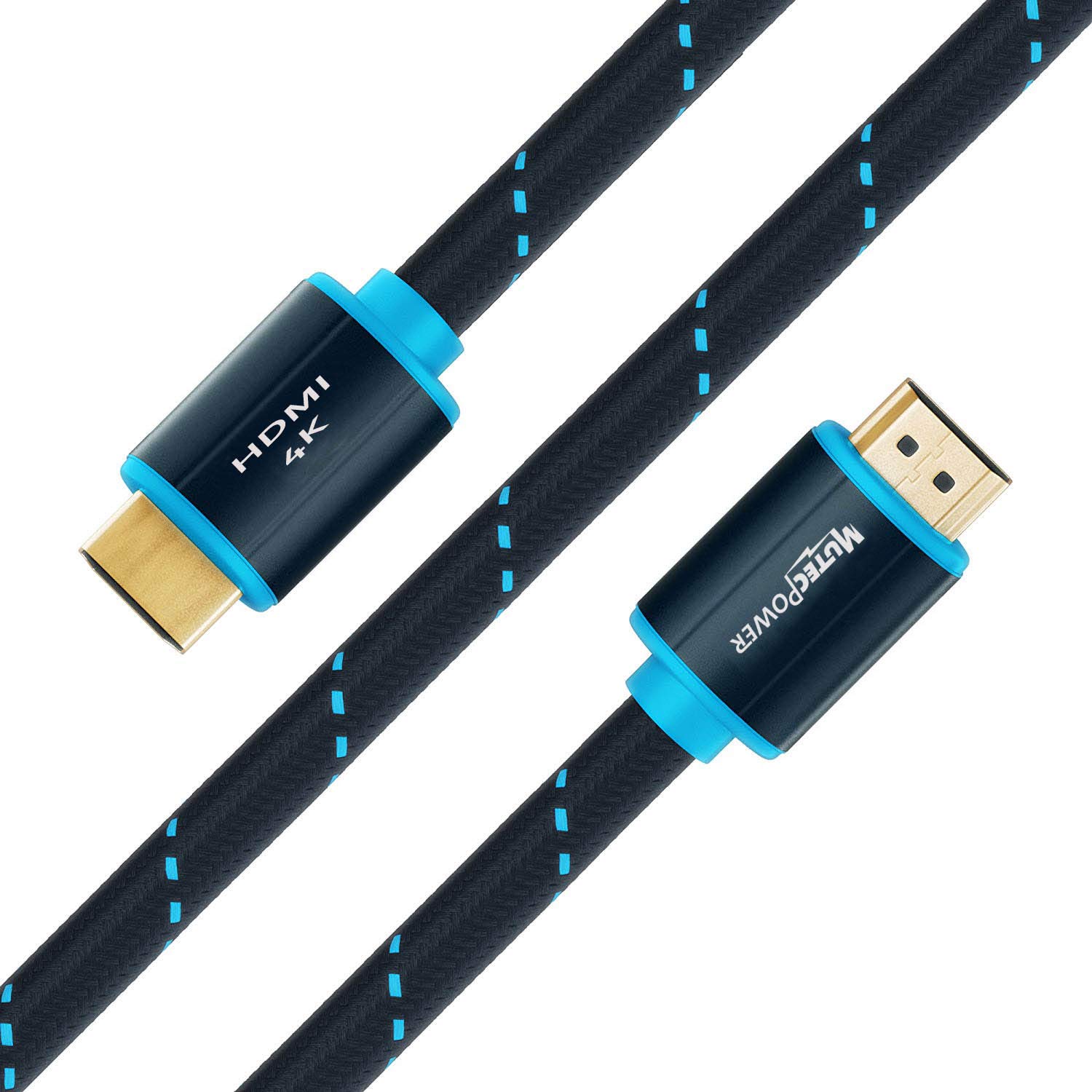Confezione Da 5 Cavi HDMI 2.0 Alta Velocità 4K Ultra HD - 18 Gbps, 2.0b @60Hz Con HDR, Connettori Oro, Rivestimento In Nylon Intrecciato, Compatibile Con TV, PS4, PC