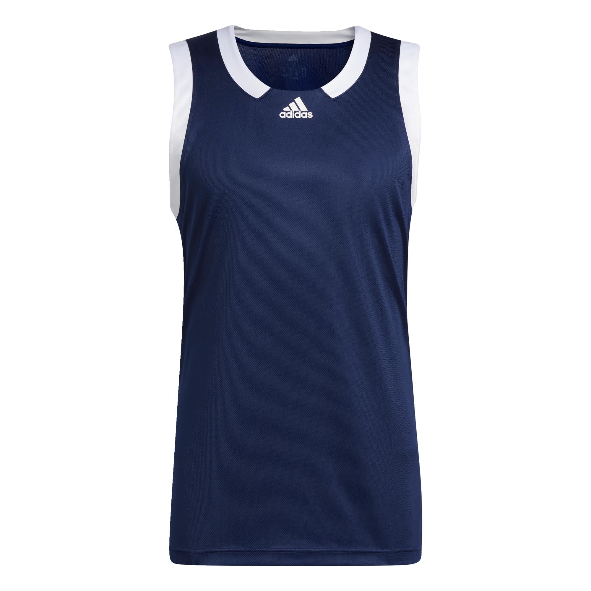 adidas Men's Basketball Icon Squad Jersey Aeroready, Team Navy/White/White, S